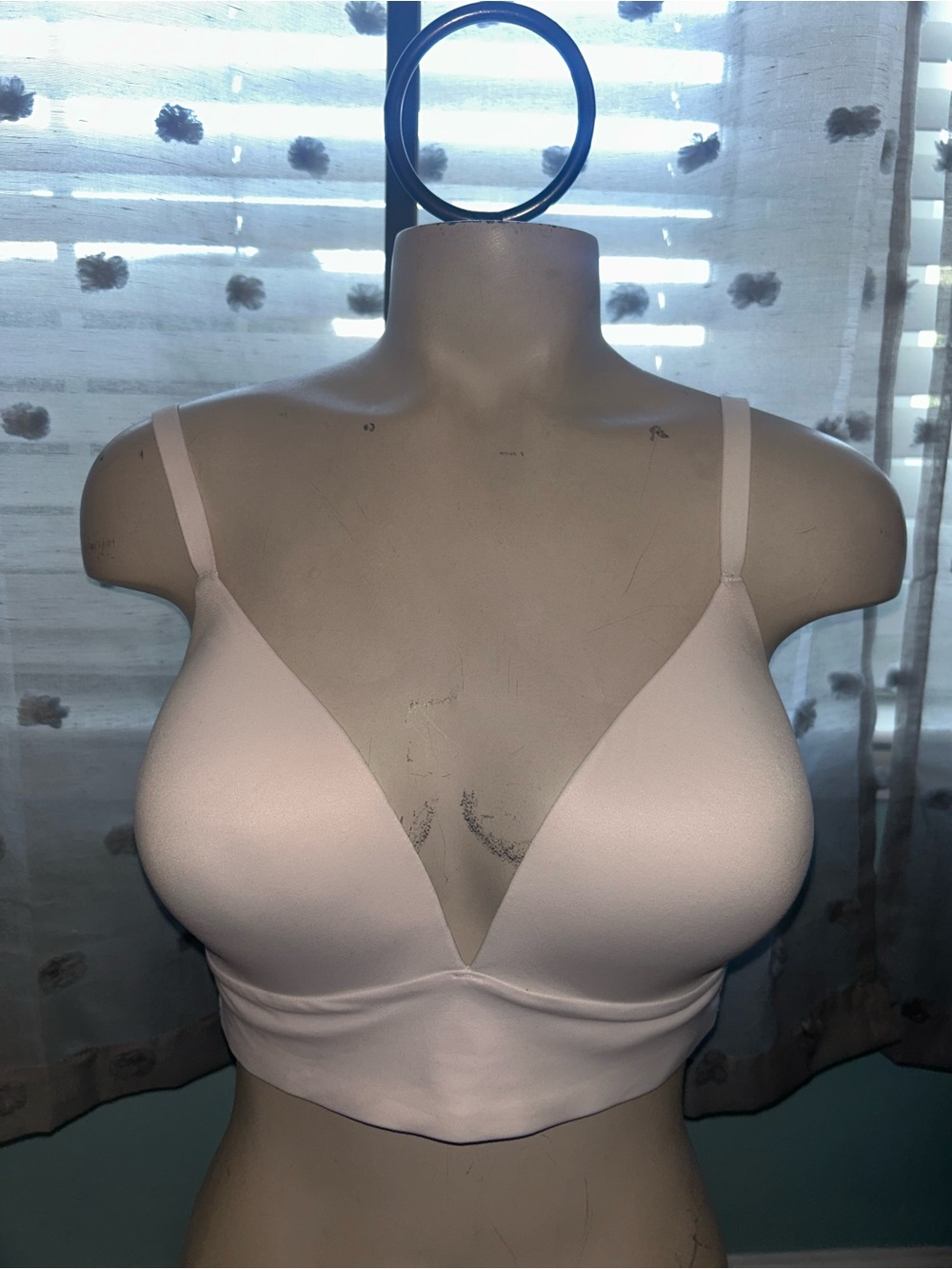 Love by Gap Live in Pretty bralette bra wireless soft comfy light pink bra Large